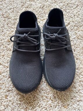 Vessi Everyday Waterproof Knit Sneakers Black Womens Size 9 Minimalist Travel
